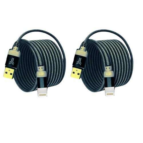 Cable USB rápido en el sofá con el paquete de 2 cargadores de 10 pies para teléfonos móviles