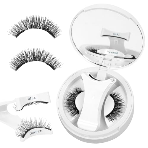 Higu clace Magnetic Eyelashes with Applicator Natural Look Magnetic Lashes No Glue Needed Reusable Magnet Lashes Soft with Applicator Easy to Wear and Remove (A01)