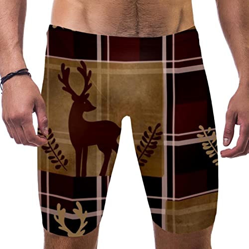Maillot de bain pour homme cerf short de bain multicolore taille L