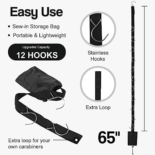 Hockey Equipment Drying Rack Hockey Gear Organizer Hanger Dryer for Hockey Stuff Storage Rack Strap for Hockey Accessories Hockey Gifts for Boys Men Gift for Ice Field Hockey Lacrosse Football Players - Image 4