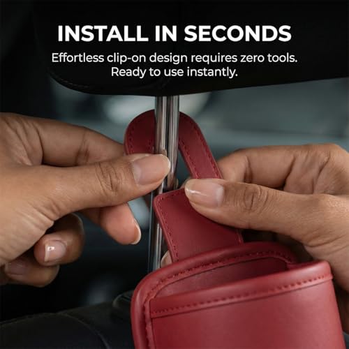 Portavasos para asiento de carro con organizador y gancho 2pcs miniatura 5