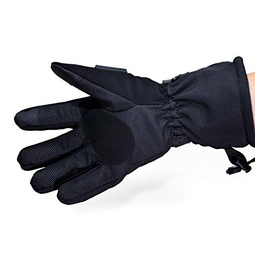 Phrixus Ski & Snow Gloves Winter Waterproof Gloves For Men & Women For Cold Weather Skiing, Snowboarding With Touch Screen, 3M Thinsulate, Synthetic Leather Palm, Wrist Leashes #TOP2