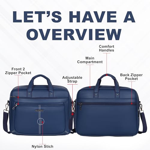 Image of HOT SHOT EXECUTIVE 2001|LEATHER MESSANGER BAG|LAPTOP MESSAMGER BAG|LAPTOP SLING BAG|OFFICE BAG|SHOULDER BAG|15.6 INCH|WATER RESISTANT |20 L LAPTOP BAG FOR MEN & WOMEN