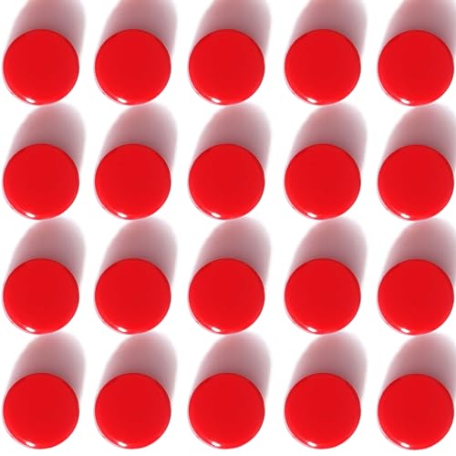 Imanes decorativos redondos ZDZBLX 20 unidades 2cm rojo miniatura 1