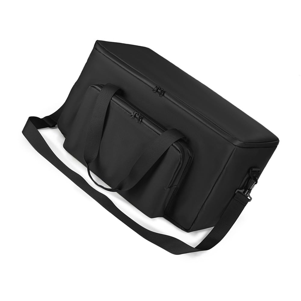 Étui de rangement portable pour JBL PartyBox On-The-Go 2/1, sac de haut-parleur en tissu 900D durable avec poignée et sangle, organiseur de voyage en plein air, 52 x 24 x 29 cm, noir