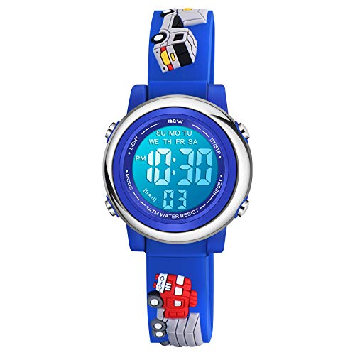 Montre avec alarme pour filles de 3 à 10 ans parfaite pour l'école et le sport