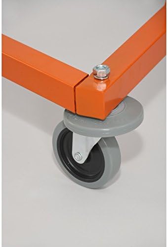 Miniatura 6 de Perchero resistente de grado comercial Z con base naranja. Diseñado para soportar hasta 400 libras