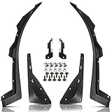 YHTAUTO Set of 4 Mud Flaps Splash Guards Accessories Replacement for Chevrolet Camaro 2014-2015 Coupe Convertible, Without Ground Effects, Front and Rear LH RH, Black