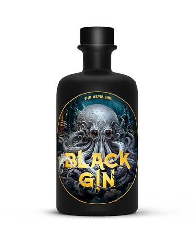 Sepia Ink - Black Gin - 0 5 Ltr. - 40% vol. - Schwarzer Gin mit dunklen Früchten - Vegan