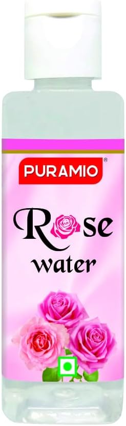 PURAMIO Rose Water (for Cooking and Cosmetic use), 100ml