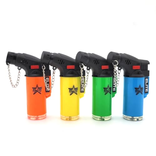 Encendedores soplete recargables pack 20 azul miniatura 3