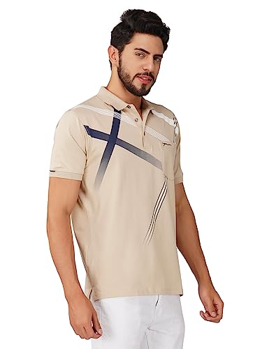 Image of PRORIDERS Half Sleeve Cotton Lycra Regular Fit Men's Polo with Snap Button and Pocket for Casual wear T-Shirt