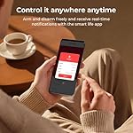 Wireless Home Alarm System, 24-Piece Kit with Phone APP Alert, Door Sensor, Siren, Remote, Motion Detector, Compatible with Alexa (103-F) - Image 2