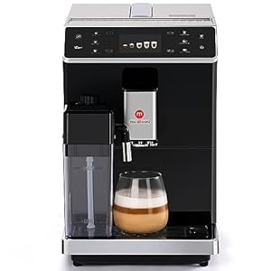 Mcilpoog Super Automatic Espresso Coffee Machine, Fully Automatic Espresso Machine with Grinder, Easy to Use Touch Screen Coffee Machine with Milk Frother (WS-202)