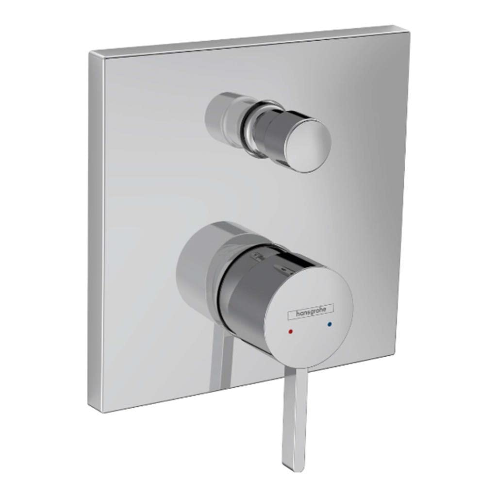Hansgrohe Chrome Finoris Single Lever Bath Mixer For Concealed Installation, 76415000