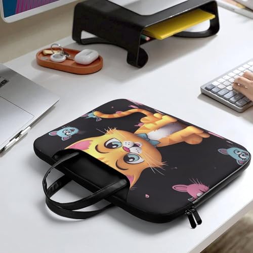 Bolso bandolera impermeable para laptop 17" estilo gato miniatura 7