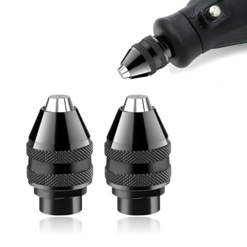 GXGM 2 Pièces 4486 Mandrin Mini Perceuse Accessoires Embout pour Dremel SDS Outils 1/32 bis 1/8 Adaptateur Foret Outils de Coupe Métal pour Perceuse pour...