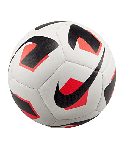 NIKE DN3607-100 Park Recreational soccer ball Unisex Adult WHITE/BRIGHT CRIMSON/BLACK Size 5 - Image 2