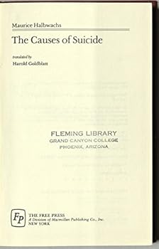 Hardcover The Causes of Suicide (English and French Edition) Book