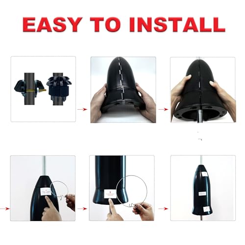 Image of Squirrel Baffle for Bird Feeder Pole,Installation Without Removing the Pole,Wrap Around Poles Protect Bird Feeder,Suitable for Shepherd Hooks