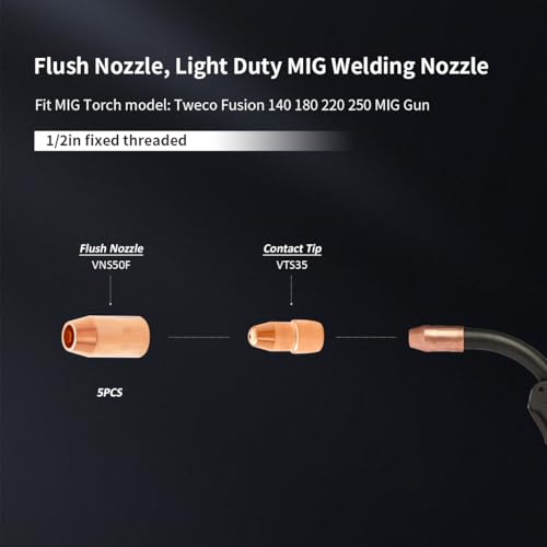 Buses de chasse VNS50F Velocity PLAXCON 1/27 filetées fixes pour torche MIG