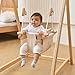 Avenlur Spruce Baby and Toddler Foldable Swing Set with Stand - Premium Montessori, Waldorf Style Self-Standing Indoor Swingset for Children 6m to 3 Yrs - Perfect for Home, Child Day Care, & Preschool