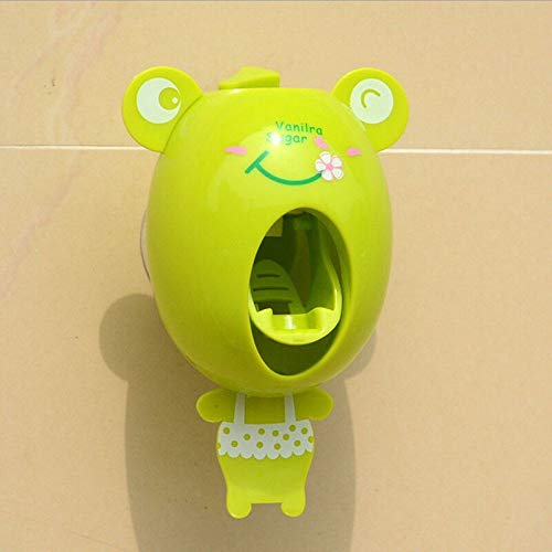 Dispenser automatico di dentifricio nuovi capretti animali del fumetto sveglio Set Design del fumetto bagno famiglia portaspazzolino (Color : 1)