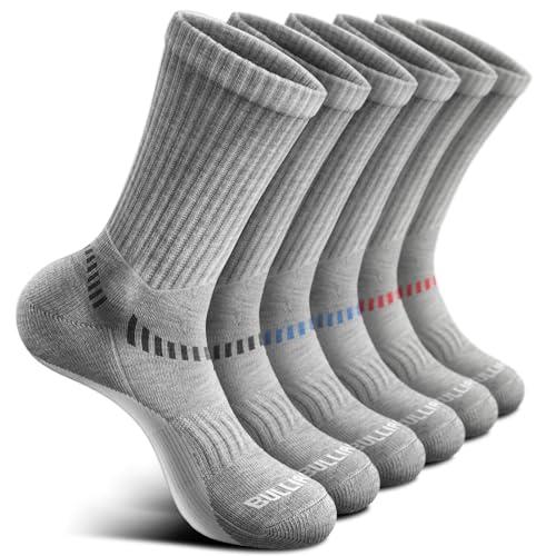 Chaussettes de course homme lot de 6 paires de compression rembourrées et respirantes