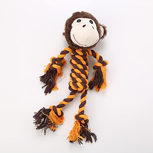 Perro peluche juguetes perro masticar juguete, 5 formas de paquete de juguetes interactivos rellenos con tentáculos de cuerda de algodón, estilo de estilo lavable resistente a los dientes de mordedura