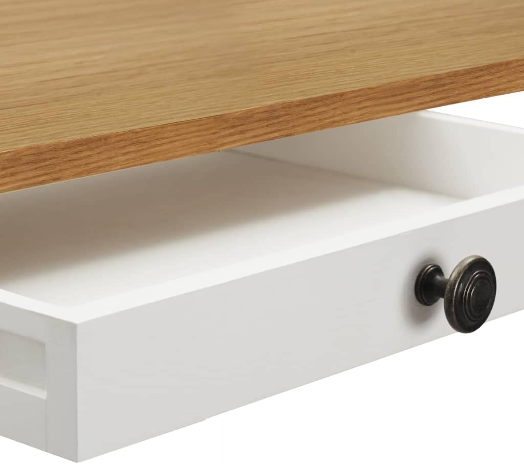 Bar Table 39.4"x15.7"x43.3" Solid Oak Wood