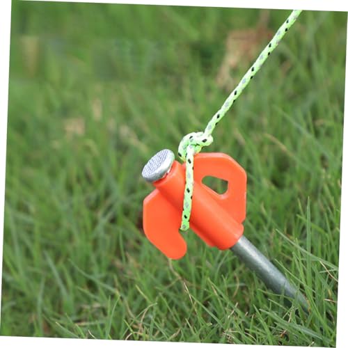 10 piezas Estacas para Tienda de Campaña de Acero Resistentes para Camping, Clavos Engrosados a Prueba de Óxido para Soporte Estable en Césped miniatura 2