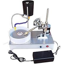 2800RPM 120W Gemstone Grinding Faceting Machine, Faceted Gem Polishing Machine Jewelry Polisher Flat Grinder Lapidary Machine Standard Machine