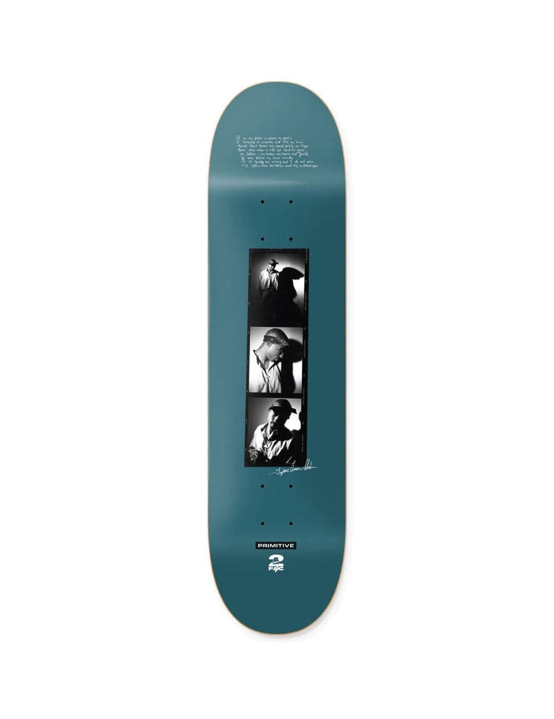 Amazon | PRIMITIVE TUPAC SHADOWS DECK TEAL 2PAC スケートボード 