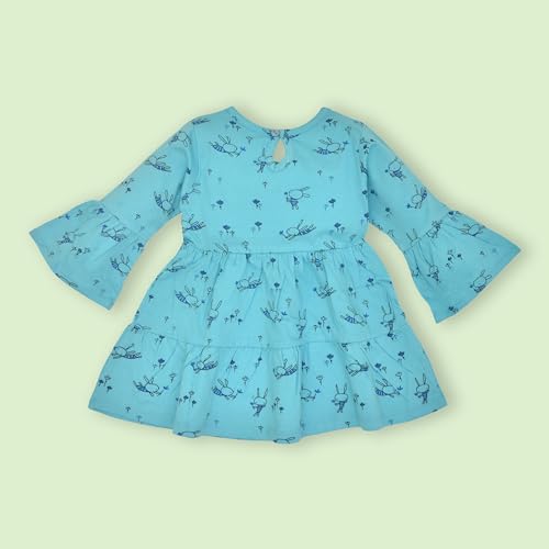Image of LuvLap Baby Girls 100% Cotton Full Sleeve Girl Frock, Pack of 02