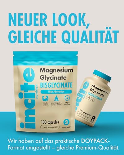Magnesium glycinat Nahrungsergänzungsmittel – 500 mg – Premium-Qualität – 100 vegane… – Ansicht 2