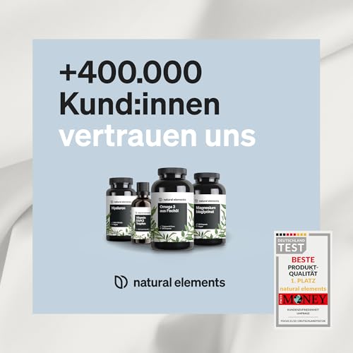 natural elements Melatonin – 365 Tabletten – 0,5mg Melatonin pro Tablette – hochdosiert – Ohne unerwünschte Zusätze – Laborgeprüft – Alternative zu Einschlafspray - 100% vegan – Großpackung
