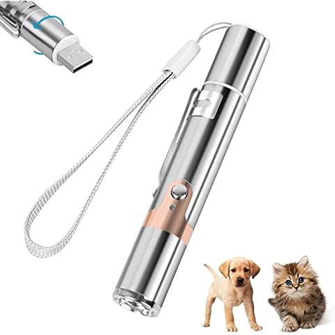 Juguetes para Gatos con Láser y Luz LED Recargable USB 7 en 1 Cover