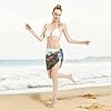SXZVVBN Creek Stones Women Short Sarongs Beach Wrap Chiffon Swimsuit Cover Up and Sheer Bikini Tie Skirts #4