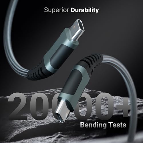 Image of Ofuca 240W C to C Cable, Fast Charging, 40Gbps Data Transfer & 8K Video, Compatible with iPhone, Samsung & USB-C Devices BY HOMEMO