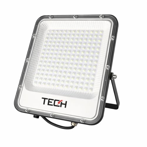 TECH Projecteur LED Extérieur – Projecteur LED Étanche IP66 Haute Puissance – Éclairage Extérieur Économique pour Jardin, Cour et Sécurité (100W)