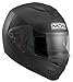 AGV Motorradhelm MD200 MDS E2205 Multi, Schwarz (Flat Schwarz), M, 2002A4D0_002_M, Fluoat Noir