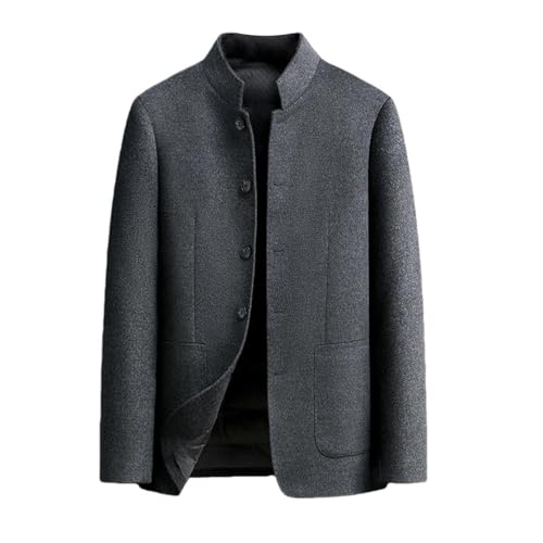 Veste en cachemire homme chaude contre le froid hivernal à col montant