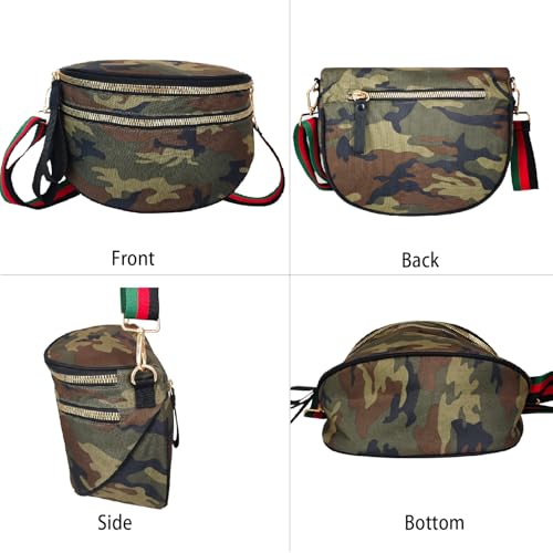Image of Dyalsa Small Crossbody Bags for Women Canvas /PU Mini Crossbody Purse, Shoulder Bag Traveling Workout
