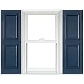 Polaris Vinyl Raised Panel Shutters (1 Pair) - 004 Bedford Blue - 15 x 71