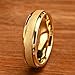 Concept Knight Golden Tungsten Carbide Ring for Men Women 8mm/6mm Sandblasted Inlaid Groove Men's Engagement Wedding Bands Fashionable and Luxurious (6mm gold, 9)
