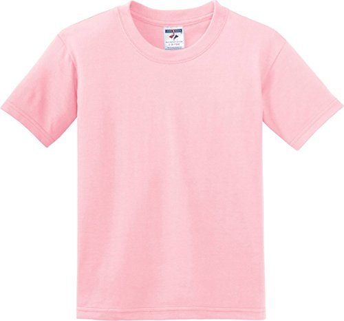Jerzees Heavyweight Blend Youth Tee (Classic Pink) (S)