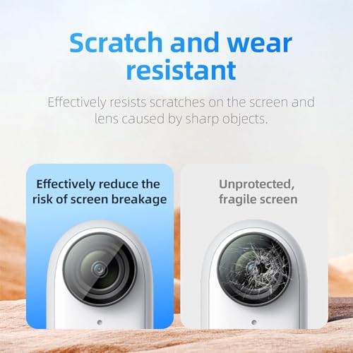 Image of Action Pro Screen Protector Camera Lens Compatible With Insta360 Go 3 Hd Camera (Set-1 /2Pieces)