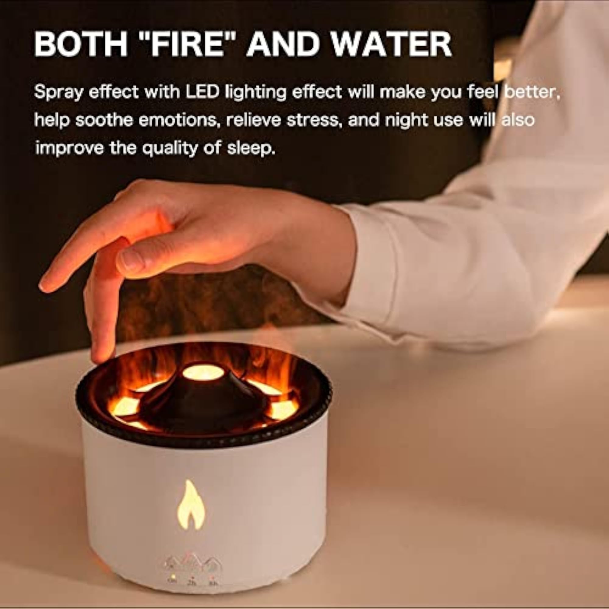 Flame Air Diffuser with Volcano Aroma