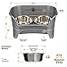 Neater Feeder Express Mess Proof Dog Bowls Elevated for Medium to Large Sized Breed, No Spill Raised Dog Food Bowl Stand, Stainless Steel Food and Water Bowl Set, Pet Dish Feeding Station, Grey
