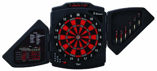 Viper X-Treme Electronic Dartboard, Modern Door Shield, Built In Dart Storage For 6 Darts, 4 Row Cricket Score Display And Overhead Display, Score Adjustment For Misses And Bounce Outs